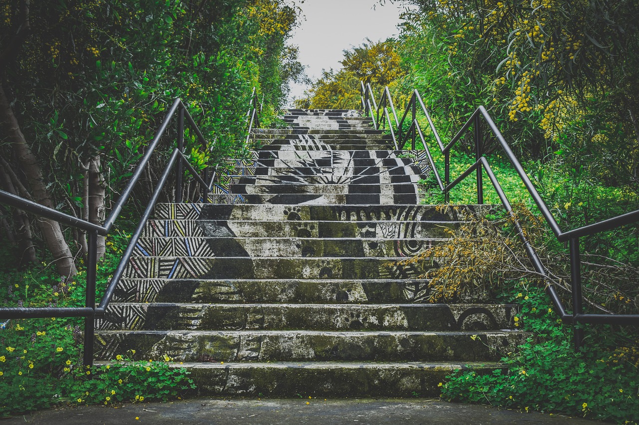 stairs park staircase steps urban 4093509